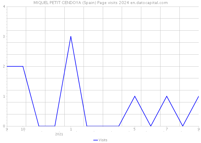 MIQUEL PETIT CENDOYA (Spain) Page visits 2024 