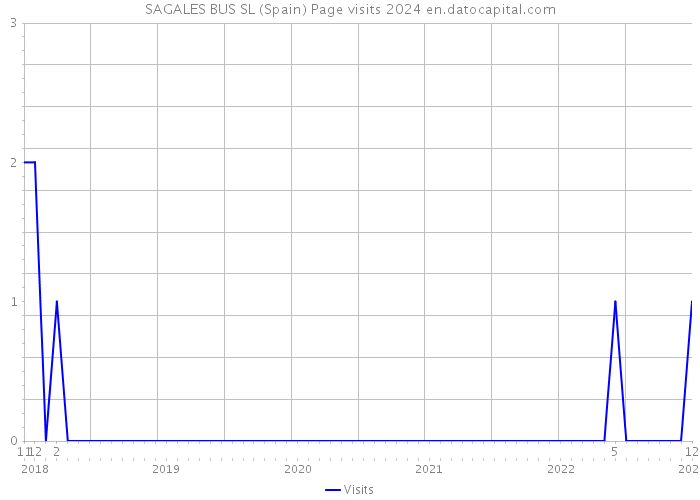 SAGALES BUS SL (Spain) Page visits 2024 