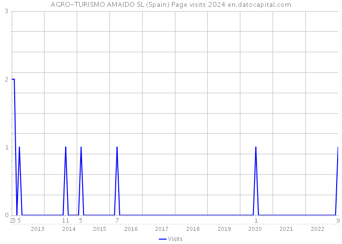 AGRO-TURISMO AMAIDO SL (Spain) Page visits 2024 