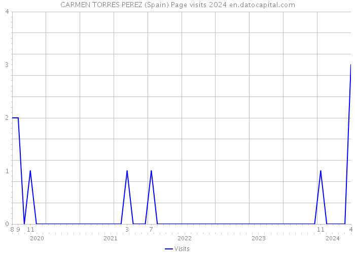 CARMEN TORRES PEREZ (Spain) Page visits 2024 