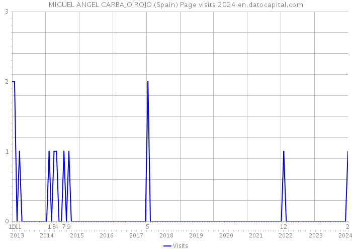 MIGUEL ANGEL CARBAJO ROJO (Spain) Page visits 2024 