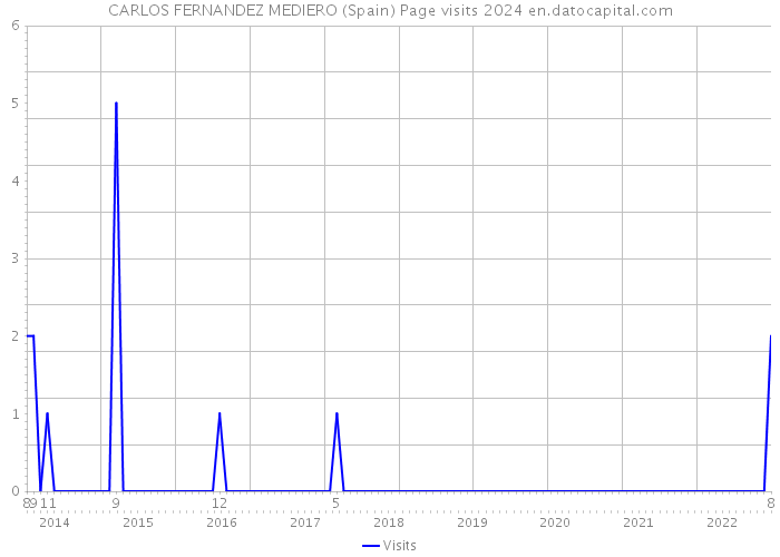 CARLOS FERNANDEZ MEDIERO (Spain) Page visits 2024 