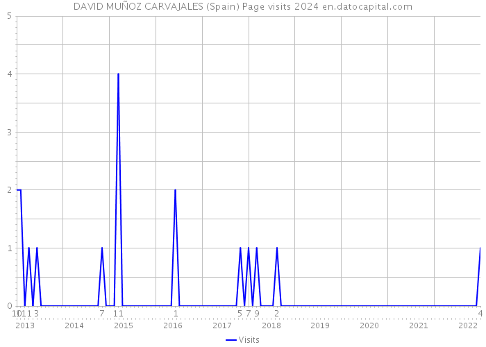 DAVID MUÑOZ CARVAJALES (Spain) Page visits 2024 