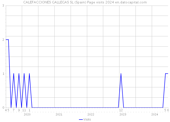 CALEFACCIONES GALLEGAS SL (Spain) Page visits 2024 