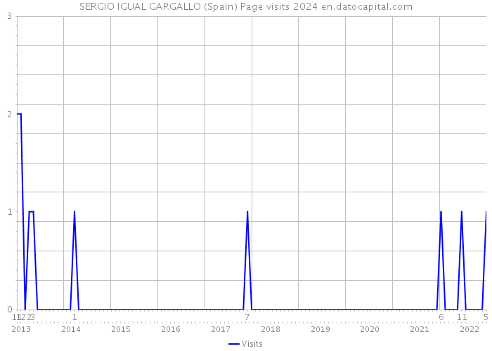 SERGIO IGUAL GARGALLO (Spain) Page visits 2024 