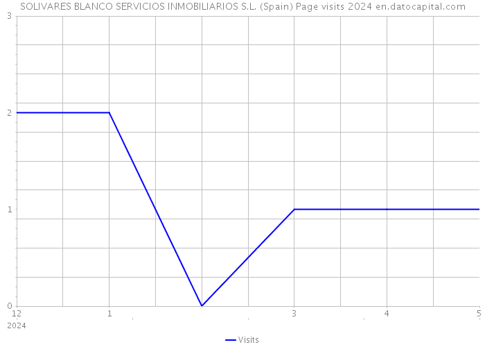 SOLIVARES BLANCO SERVICIOS INMOBILIARIOS S.L. (Spain) Page visits 2024 