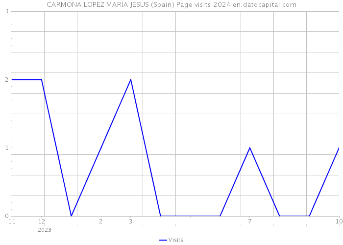 CARMONA LOPEZ MARIA JESUS (Spain) Page visits 2024 