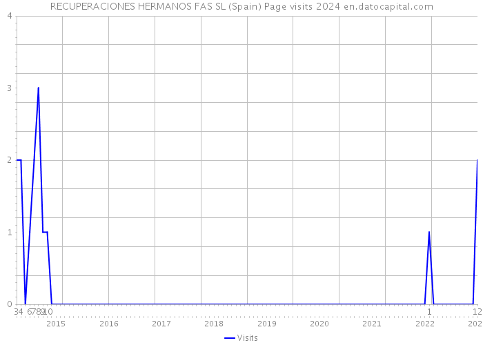 RECUPERACIONES HERMANOS FAS SL (Spain) Page visits 2024 