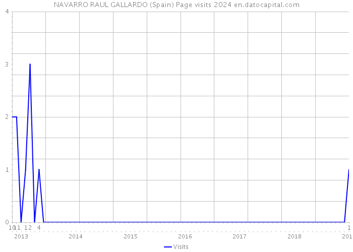 NAVARRO RAUL GALLARDO (Spain) Page visits 2024 
