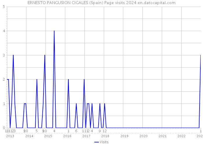 ERNESTO PANGUSION CIGALES (Spain) Page visits 2024 