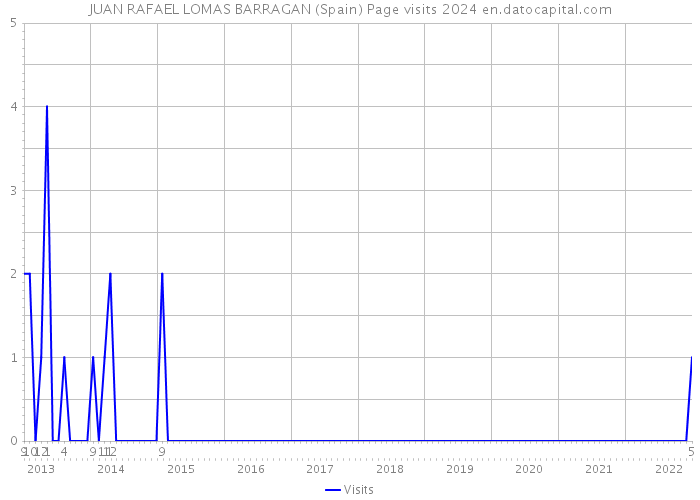 JUAN RAFAEL LOMAS BARRAGAN (Spain) Page visits 2024 