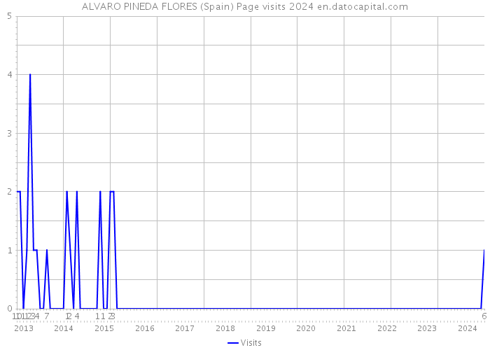ALVARO PINEDA FLORES (Spain) Page visits 2024 