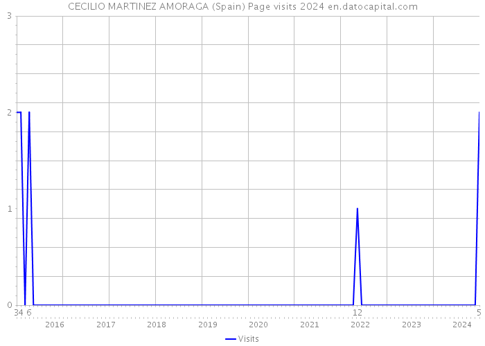 CECILIO MARTINEZ AMORAGA (Spain) Page visits 2024 