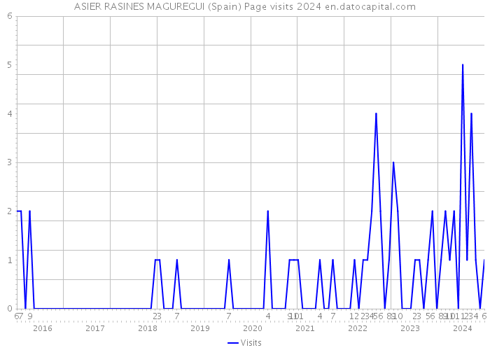 ASIER RASINES MAGUREGUI (Spain) Page visits 2024 