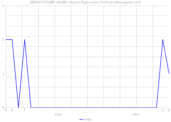 SERRAT ROSER VALERI (Spain) Page visits 2024 