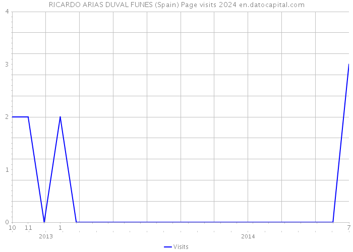 RICARDO ARIAS DUVAL FUNES (Spain) Page visits 2024 