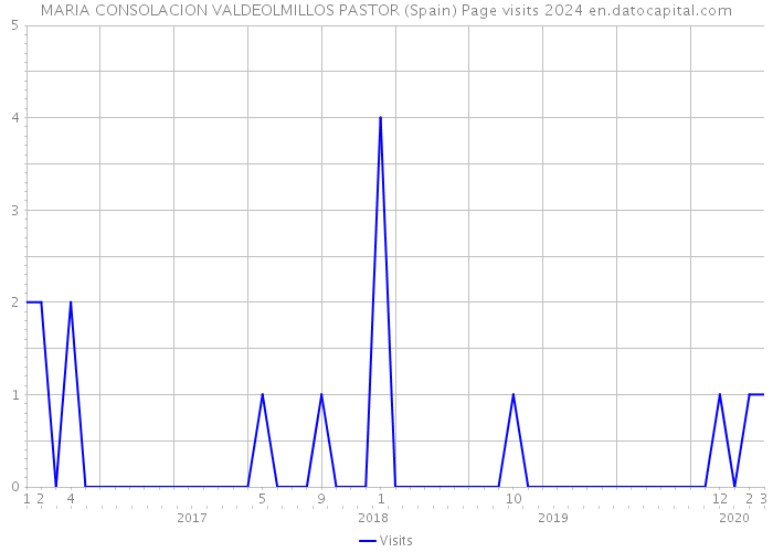 MARIA CONSOLACION VALDEOLMILLOS PASTOR (Spain) Page visits 2024 