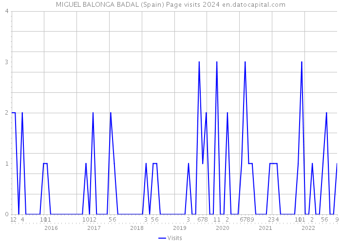 MIGUEL BALONGA BADAL (Spain) Page visits 2024 