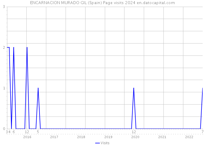 ENCARNACION MURADO GIL (Spain) Page visits 2024 