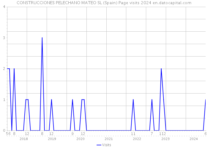 CONSTRUCCIONES PELECHANO MATEO SL (Spain) Page visits 2024 