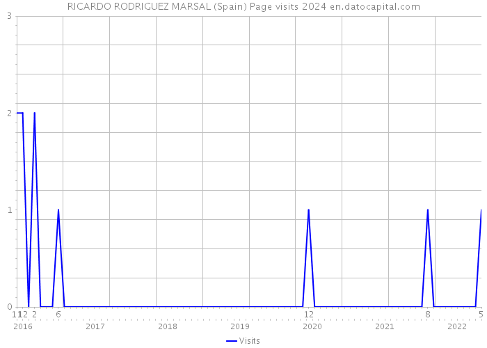 RICARDO RODRIGUEZ MARSAL (Spain) Page visits 2024 