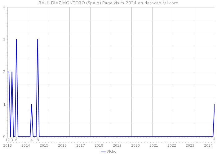 RAUL DIAZ MONTORO (Spain) Page visits 2024 