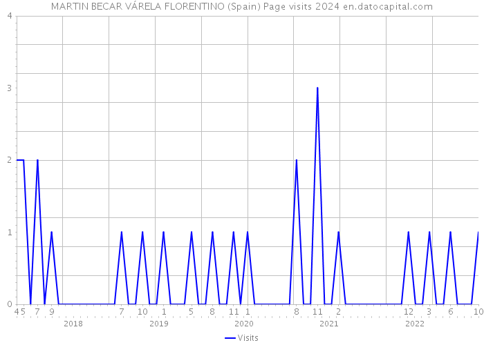 MARTIN BECAR VÁRELA FLORENTINO (Spain) Page visits 2024 