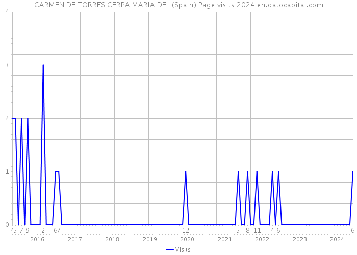 CARMEN DE TORRES CERPA MARIA DEL (Spain) Page visits 2024 