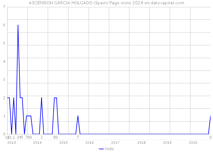 ASCENSION GARCIA HOLGADO (Spain) Page visits 2024 