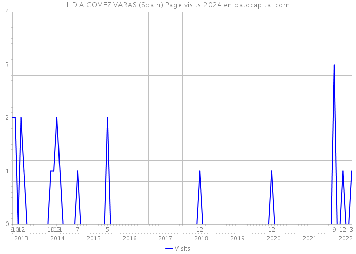 LIDIA GOMEZ VARAS (Spain) Page visits 2024 