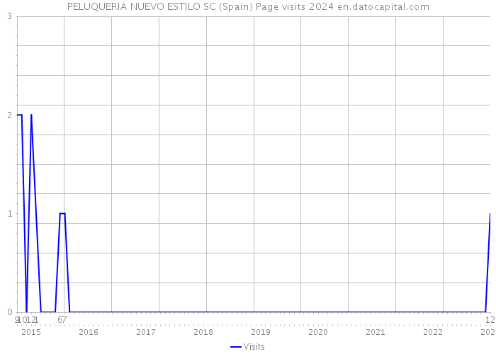 PELUQUERIA NUEVO ESTILO SC (Spain) Page visits 2024 