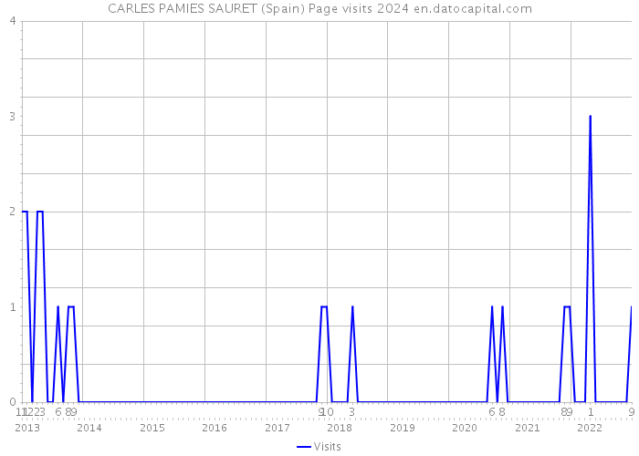 CARLES PAMIES SAURET (Spain) Page visits 2024 