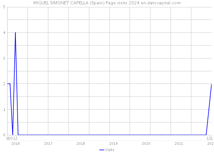 MIGUEL SIMONET CAPELLA (Spain) Page visits 2024 