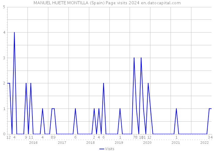 MANUEL HUETE MONTILLA (Spain) Page visits 2024 