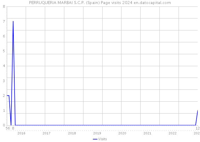 PERRUQUERIA MARBAI S.C.P. (Spain) Page visits 2024 