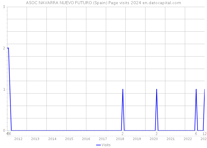 ASOC NAVARRA NUEVO FUTURO (Spain) Page visits 2024 