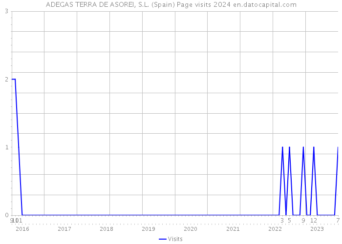 ADEGAS TERRA DE ASOREI, S.L. (Spain) Page visits 2024 