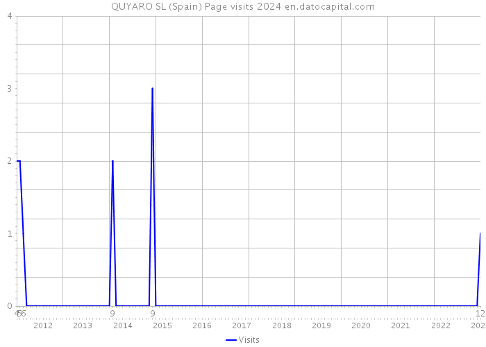 QUYARO SL (Spain) Page visits 2024 