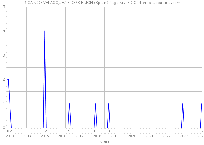 RICARDO VELASQUEZ FLORS ERICH (Spain) Page visits 2024 