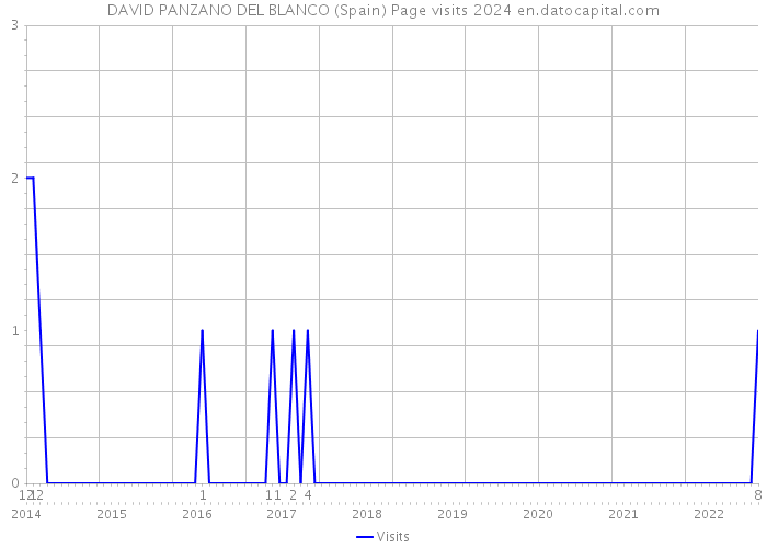 DAVID PANZANO DEL BLANCO (Spain) Page visits 2024 