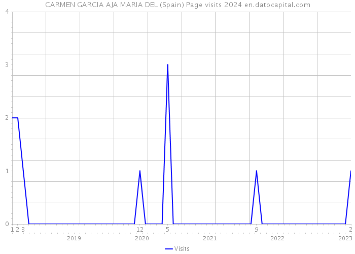 CARMEN GARCIA AJA MARIA DEL (Spain) Page visits 2024 