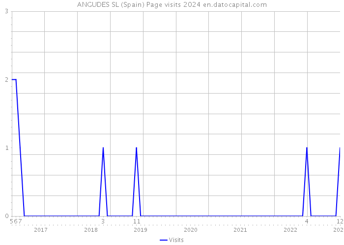 ANGUDES SL (Spain) Page visits 2024 