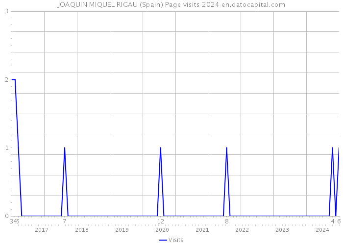 JOAQUIN MIQUEL RIGAU (Spain) Page visits 2024 