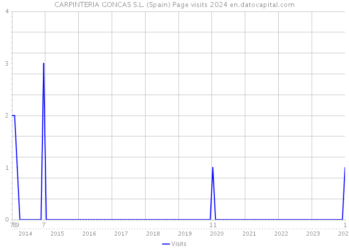 CARPINTERIA GONCAS S.L. (Spain) Page visits 2024 