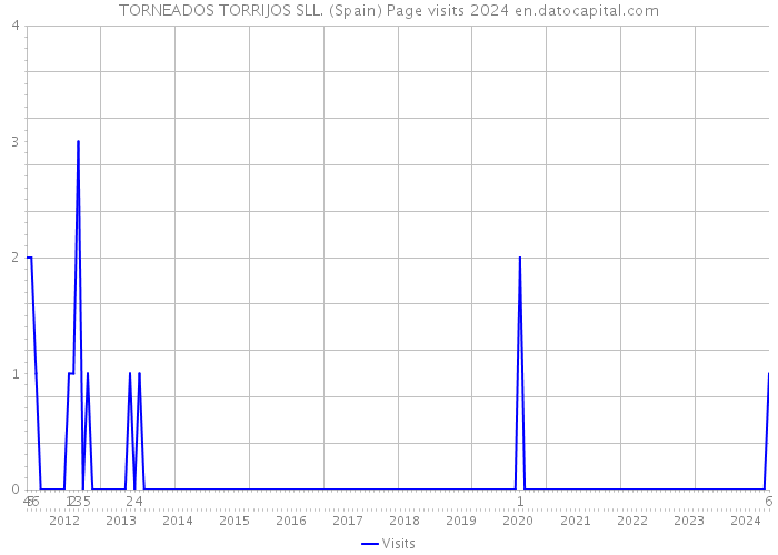 TORNEADOS TORRIJOS SLL. (Spain) Page visits 2024 