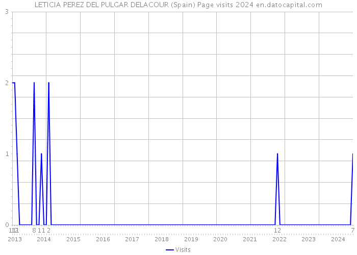 LETICIA PEREZ DEL PULGAR DELACOUR (Spain) Page visits 2024 