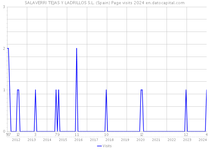 SALAVERRI TEJAS Y LADRILLOS S.L. (Spain) Page visits 2024 