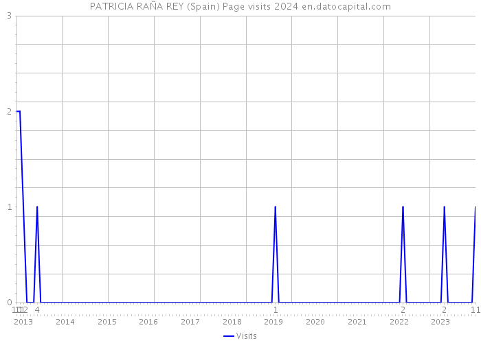 PATRICIA RAÑA REY (Spain) Page visits 2024 