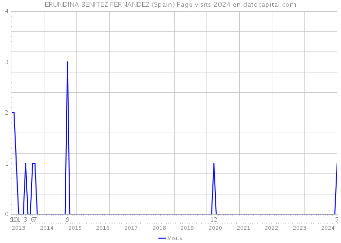 ERUNDINA BENITEZ FERNANDEZ (Spain) Page visits 2024 