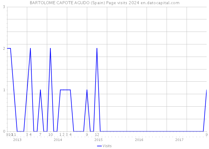 BARTOLOME CAPOTE AGUDO (Spain) Page visits 2024 